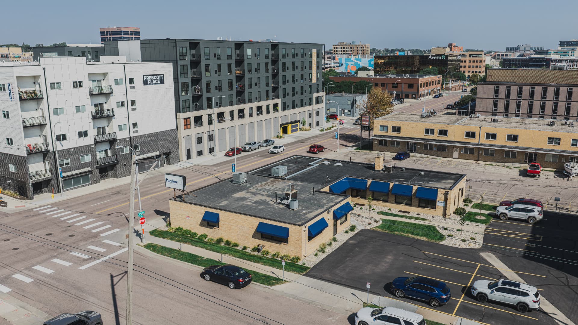 The Paceline office within the downtown Sioux Falls streetscape